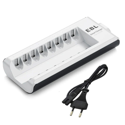 EBL C9042W Φορτιστής 8 Θέσεων Μπαταριών Ni-Cd/Ni-MH Μεγέθους AA/AAA