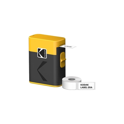 Kodak Label ERA M50 Label Maker Machine, Yellow (Label Printer with 1 Roll Sticker Label)