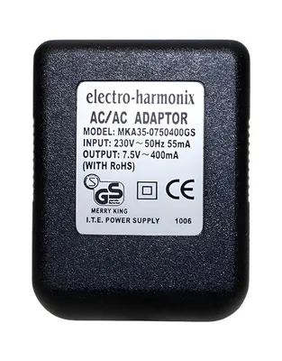 ELECTRO-HARMONIX 7.5V / 400mA AC Tροφοδοτικό