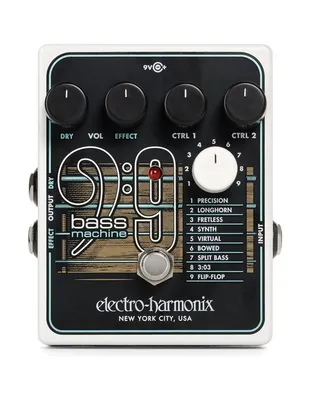 ELECTRO-HARMONIX BASS9 Bass Machine Πετάλι Πετάλι Bass Simulator για Κιθάρα