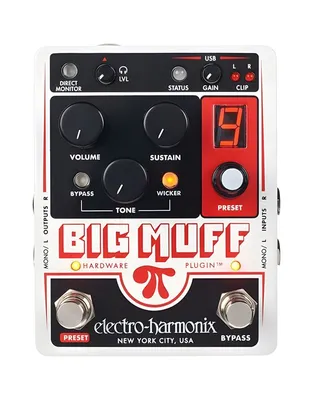 ELECTRO-HARMONIX Big Muff Pi Hardware Plugin Πετάλι με 2-in/2-out USB Interface.