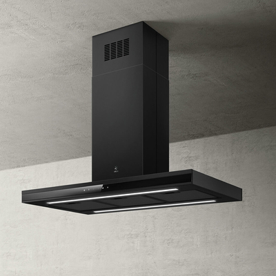 Elica IS BL MAT/A/90 X 60 GFB Απορροφητήρας Νησίδα 90cm Μαύρος