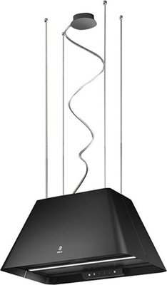 Elica Ikona Light BL/F/60 Απορροφητήρας Νησίδα Ανακύκλωσης 60cm Μαύρος.PRF0165082