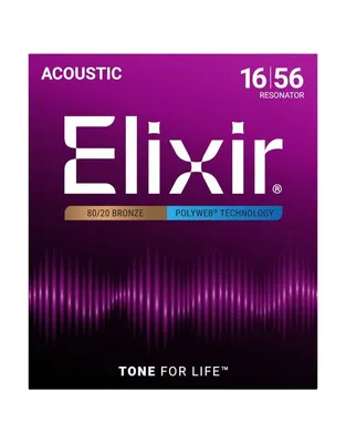 ELIXIR 11125 Χορδές Resonator Κιθάρας Polyweb Coating .016-.056