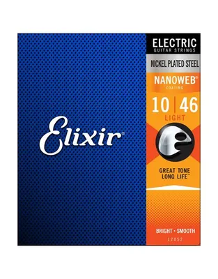 ELIXIR 12052 Χορδές Ηλεκτρικής Κιθάρας Nanoweb Coating  .010-.046 Light
