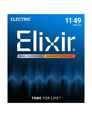 ELIXIR 12102 Χορδές Ηλεκτρικής Κιθάρας Nanoweb Coating .011-.049 Medium