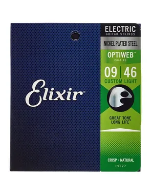 ELIXIR 19027 Χορδές Ηλεκτρικής Κιθάρας Optiweb Coating .009-.046 Custom Light