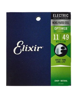 ELIXIR 19102 Χορδές Ηλεκτρικής Κιθάρας Optiweb Coating .011-.049 Medium