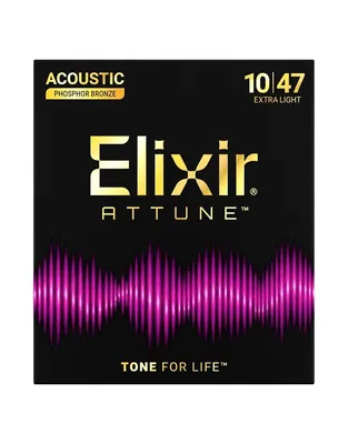 ELIXIR Attune 21002 Χορδές Ακουστικής Κιθάρας Phosphor Bronze .010-.07 Extra Light