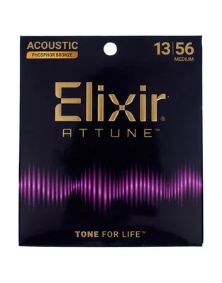 ELIXIR Attune 21102 Χορδές Ακουστικής Κιθάρας Phosphor Bronze .013-.056 Medium