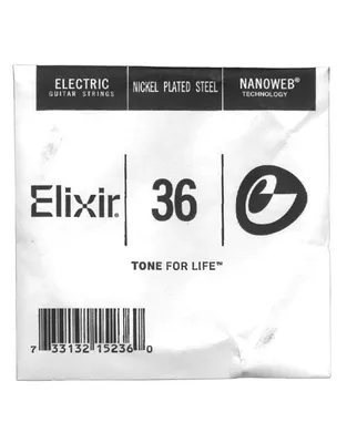 ELIXIR 15236 Χορδή Ηλεκτρικής Κιθάρας Nanoweb Coating Nickel Plated .036''