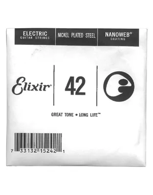 ELIXIR 15242 Χορδή Ηλεκτρικής Κιθάρας Nanoweb Coating Nickel Plated .042''