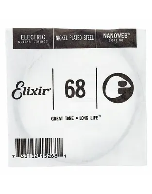 ELIXIR 15268 Χορδή Ηλεκτρικής Κιθάρας Nanoweb Coating Nickel Plated .068''