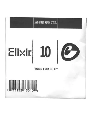 ELIXIR 13010 Χορδή Ηλεκτρικής / Ακουστικής Κιθάρας Anti-rust coating Plain Steel .010''