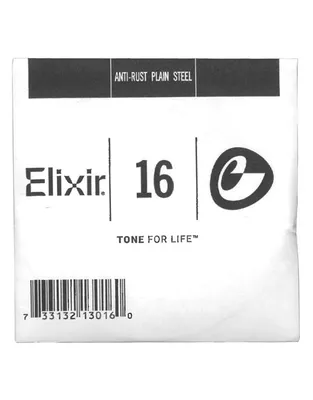 ELIXIR 13016 Χορδή Ηλεκτρικής / Ακουστικής Κιθάρας Anti-rust coating Plain Steel .016''