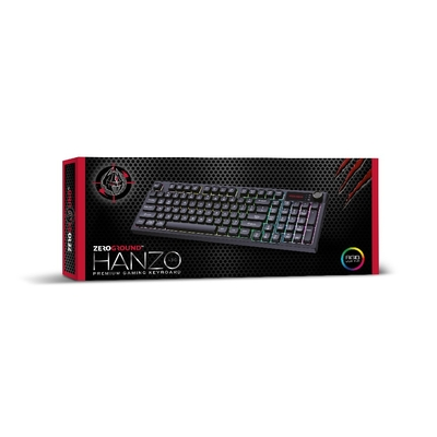 Ενσύρματο Πληκτρολόγιο Gaming RGB Zeroground KB-3800G HANZO v3.0