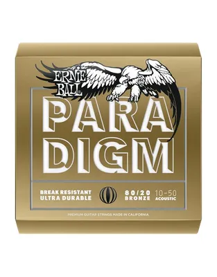 ERNIE BALL 2090 Χορδές Ακουστικής Κιθάρας Paradigm 80/20 Bronze .010-.050 Extra Light