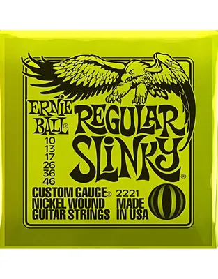 ERNIE BALL 2221 Χορδές Ηλεκτρικής Κιθάρας Regular Slinky Nickel Wound .010-.046