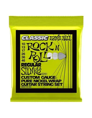 ERNIE BALL 2251 Χορδές Ηλ.Κιθάρας Regular Slinky Pure Nickel Wrap Classic Rock N Roll .010-.046