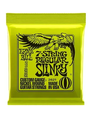 ERNIE BALL 2621 Χορδές 7-Χορδης Ηλ.Κιθάρας Regular Slinky Nickel Wound .010-.056