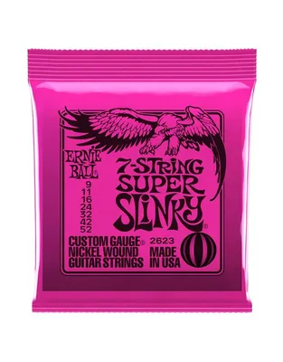 ERNIE BALL 2623 Χορδές 7-χορδης Ηλ.Κιθάρας Super Slinky Nickel Wound .009-.052