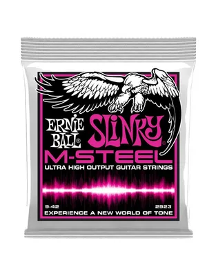 ERNIE BALL 2923 Χορδές Ηλεκτρικής Κιθάρας Super Slinky M-Steel .009-.042