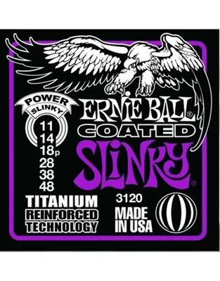 ERNIE BALL 3120 Χορδές Ηλ.Κιθάρας Power Slinky Coated Titanium RPS .011-.048