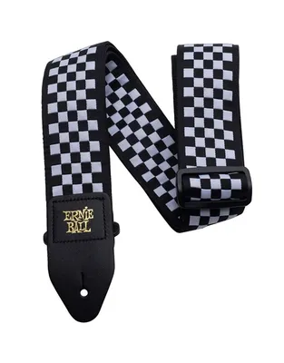 ERNIE BALL 4149 Ζώνη Black and White Checkerer Jacquard