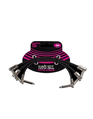 ERNIE BALL 6221 6” Flat Ribbon Patch Cable Καλώδιο 15 cm Καρφί-Καρφί (3 τεμάχια)