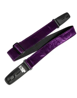 ESP Lock-It 2" Crushed Velvet Purple Ζώνη Κιθάρας - Μπάσου
