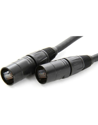 EUROCABLE ER6N5B6SM10U CAT6 Ethercon Kαλώδιο Mαύρο 10m.