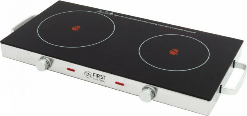 First Austria FA-5096-7 Επιτραπέζια Εστία Κεραμική Διπλή Μαύρη