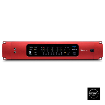 FOCUSRITE INTERFACE WITH 8 MICROPHONE PREAMS/LINE INPUTS