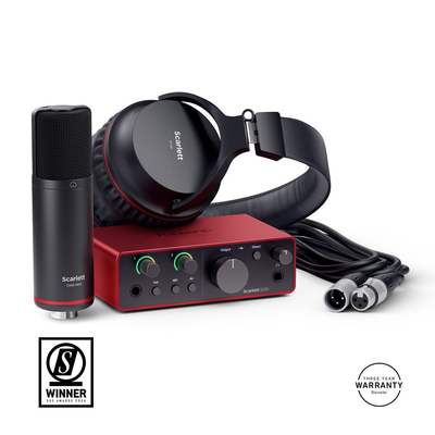 FOCUSRITE ΚΑΡΤΑ ΗΧΟΥ SOLO 4TH GEN+ ΜΙΚΡΟΦΩΝΟ + ΑΚΟΥΣΤΙΚΑ