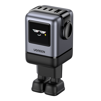 Φορτιστής Σπιτιού GaN PD 100W UGREEN X688 45515B 4 Θέσεων Γκρί