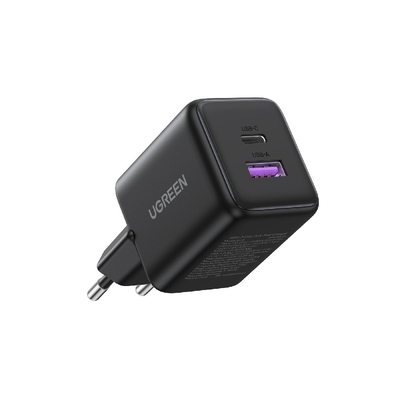 Φορτιστής Σπιτιού GaN PD 30W UGREEN X516 65014 2 Θέσεων Μαύρο