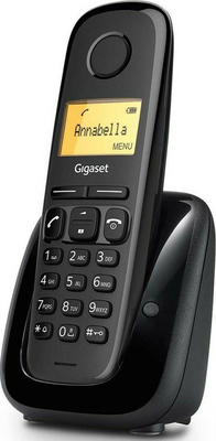 Gigaset A180 Ασύρματο Τηλέφωνο S30852-H2807-R601 (Black)