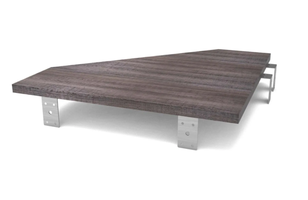 Glorious Modular Side Rack Πρόσθετη Επιφάνεια Σύνδεσης 2 επίπλων - Καρυδιά