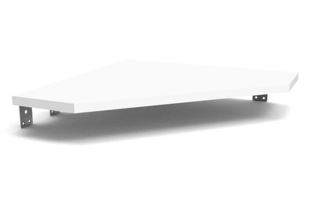 Glorious Modular Side Rack Πρόσθετη Επιφάνεια Σύνδεσης 2 επίπλων - Λευκό