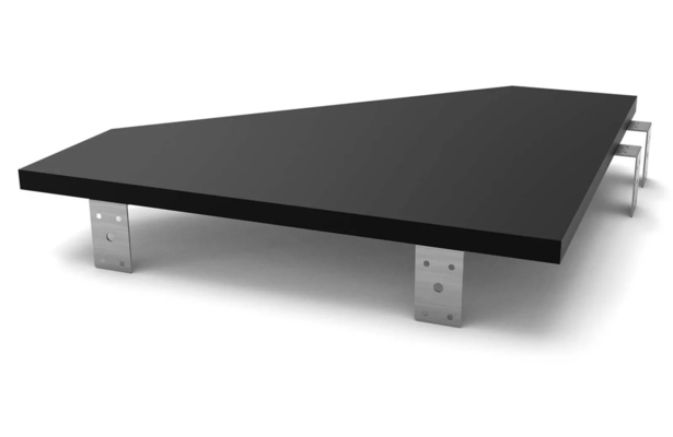 Glorious Modular Side Rack Πρόσθετη Επιφάνεια Σύνδεσης 2 επίπλων - Μαύρο