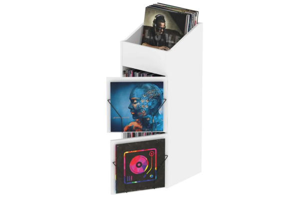 Glorious Record Box Display Door White