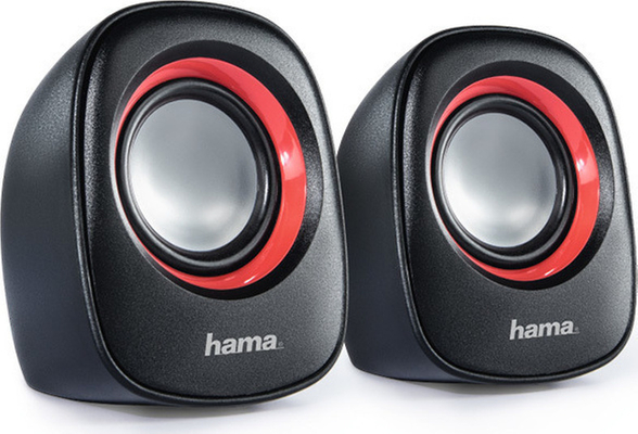 Hama Sonic Mobil 180 Ηχεία Υπολογιστή 2.0 με Ισχύ 3W σε Μαύρο Χρώμα