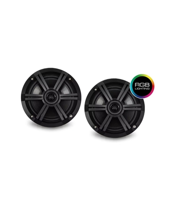 Hasda H-065B Αδιάβροχα Ηχεία Σκάφους Με Φωτισμό LED 6.5" Μαύρα (Ζεύγος) Black