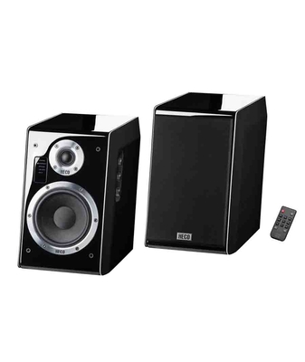HECO Ascada Ενεργά Ηχεία Βιβλιοθήκης Bluetooth 5" 70W RMS Black (Ζεύγος) Black