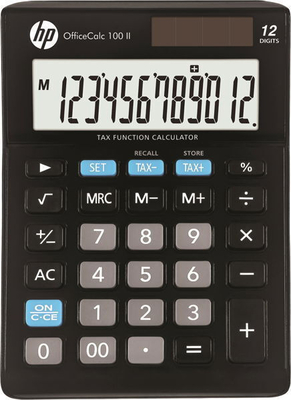 HP-OC 100 II/INT BX Αριθμομηχανή σε Μαύρο Χρώμα