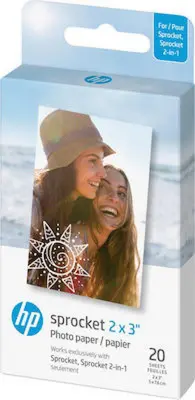 HP Sprocket Zink Paper 2x3" - 20 pcs