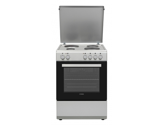 Hyundai HCMU24V-7260E/S με ηλεκτρικό φούρνο, εμαγιέ εστίες, χωρητικότητα φούρνου 69L, 5 λειτουργίες ψησίματος και ενεργειακή κλάση Α