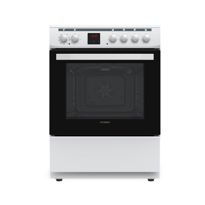 Hyundai HCVC22-6560V/W Κουζίνα 69lt με Κεραμικές Εστίες Π60εκ. Λευκή