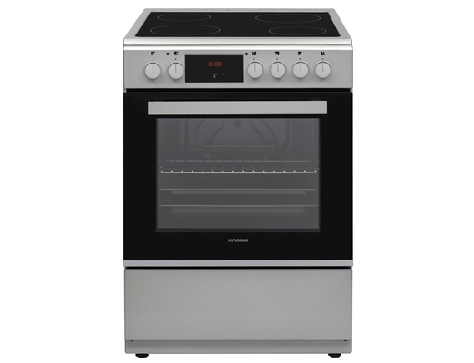 Hyundai HCVC25V-7261V/S Κουζίνα 69lt με Κεραμικές Εστίες Π60εκ. Inox