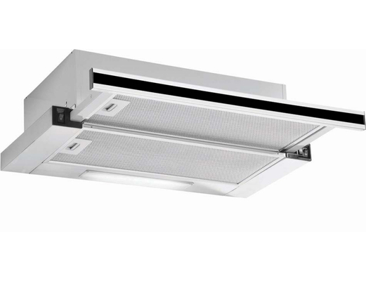 Hyundai HHD24-TL7061B/GL με πλάτος 60cm και απορροφητική ισχύ 450 m³/h - Inox Frame & Black Glass